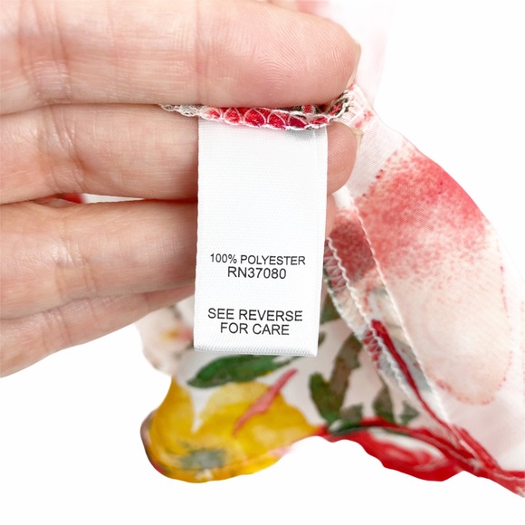 NWT Floral Color Block Sheer Vest Kimono XS - Picture 5 of 6